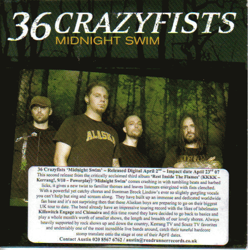 36 Crazyfists : Midnight Swim